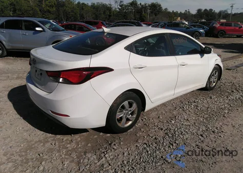 2014 Hyundai Elantra Se z USA, uszkodzony, nr VIN 5NPDH4AE4EH475091